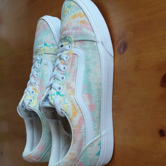 Vans Womans Tie-Dye Abstract Sneakers Size 10 - Picture 4 of 8
